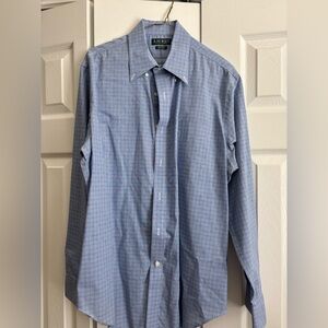 Ralph Lauren Blue Dress Shirt Classic Style